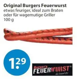 V Markt Original Burgers Feuerwurst Angebot
