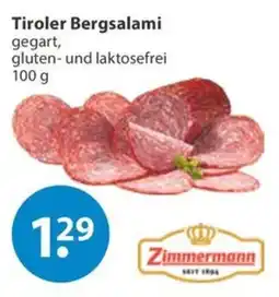 V Markt Tiroler Bergsalami Zimmermann Angebot