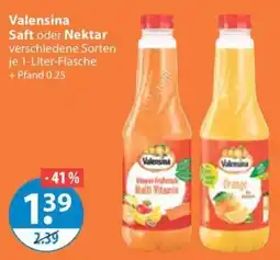 V Markt Valensina Saft oder Nektar Angebot