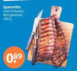 V Markt Spareribs vom Schwein Angebot