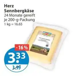 V Markt Herz Sennbergkäse Angebot