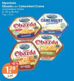 V Markt Alpenhain Obazda oder Camembert Creme Angebot