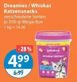 V Markt Dreamies / Whiskas Katzensnacks Angebot