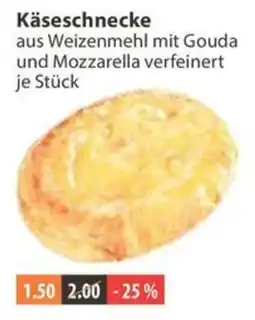 V Markt Käseschnecke aus Weizenmehl mit Gouda und Mozzarella verfeinert Angebot