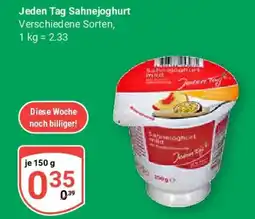 Globus Jeden Tag Sahnejoghurt Angebot