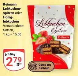 Globus Reimann Lebkuchen- spitzen oder Honiglebkuchen Angebot
