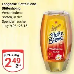 Globus Langnese Flotte Biene Blütenhonig Angebot