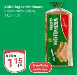 Globus Jeden Tag Sandwichtoast Angebot