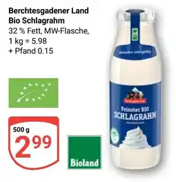 Globus Berchtesgadener Land Bio Schlagrahm Angebot