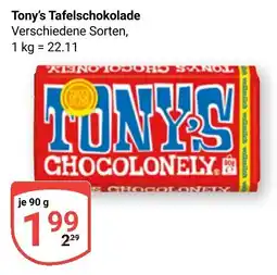 Globus Tony's Tafelschokolade Angebot