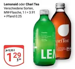 Globus Lemonaid oder Chari Tea Angebot