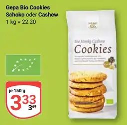 Globus Gepa Bio Cookies Schoko oder Cashew Angebot