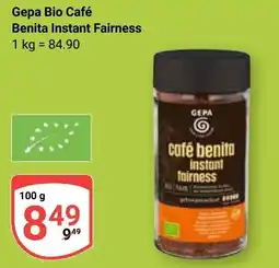 Globus Gepa Bio Café Benita Instant Fairness Angebot
