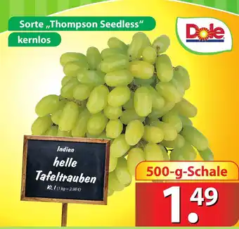 Famila Nord Ost Indien helle Tafeltrauben 500g Angebot