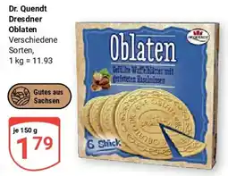 Globus Dr. Quendt Dresden Oblaten Angebot