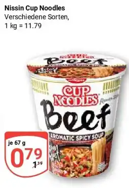 Globus Nissin Cup Noodles Angebot