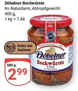 Globus Döbelner Bockwürste Angebot
