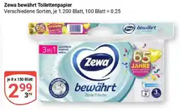 Globus Zewa bewährt Toilettenpapier Angebot