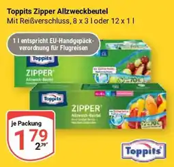Globus Toppits Zipper Allzweckbeutel Angebot