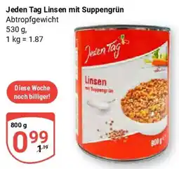 Globus Jeden Tag Linsen mit Suppengrün Angebot