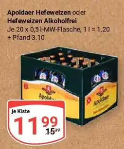 Globus Apoldaer Hefeweizen oder Hefeweizen Alkoholfrei Angebot