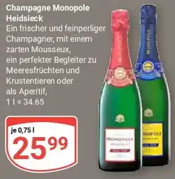 Globus Champagne Monopole Heidsieck Angebot