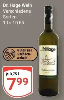Globus Dr. Hage Wein Angebot
