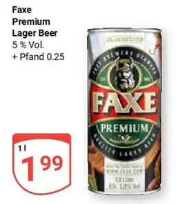 Globus Faxe Premium Lager Beer Angebot