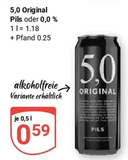 Globus 5,0 Original Pils oder 0,0 % Angebot