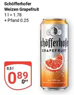 Globus Schöfferhofer Weizen Grapefruit Angebot
