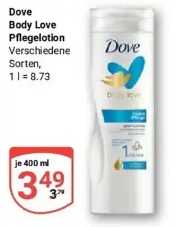 Globus Dove Body Love Pflegelotion Angebot