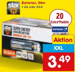Netto Marken-Discount star Batterien, 24er Angebot
