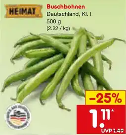 Netto Marken-Discount HEIMAT Buschbohnen Angebot
