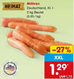 Netto Marken-Discount HEIMAT Möhren Angebot