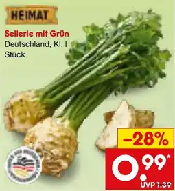 Netto Marken-Discount HEIMAT Sellerie mit Grün Angebot