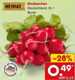 Netto Marken-Discount HEIMAT Radischen Angebot