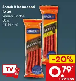 Netto Marken-Discount Snack It Kabanossi to go Angebot
