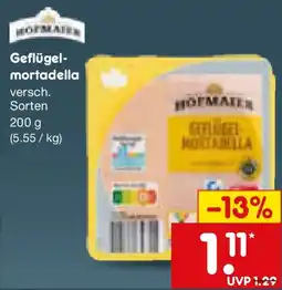 Netto Marken-Discount HOFMAIER Geflügelmortadella Angebot