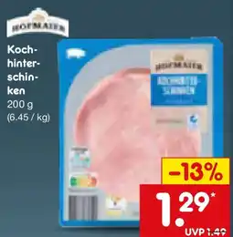 Netto Marken-Discount HOFMAIER Kochhinterschinken Angebot