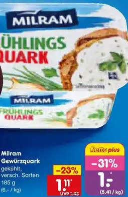 Netto Marken-Discount Milram Gewürzquark Angebot