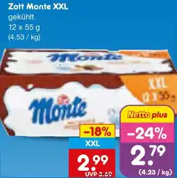 Netto Marken-Discount Zott Monte XXL Angebot