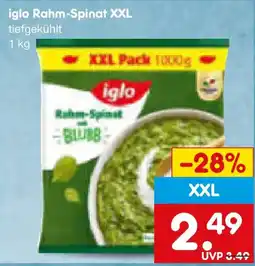 Netto Marken-Discount iglo Rahm-Spinat XXL Angebot