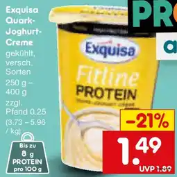 Netto Marken-Discount Exquisa Quark Joghurt Creme Angebot
