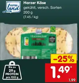 Netto Marken-Discount GUTES Land Harzer Käse Angebot