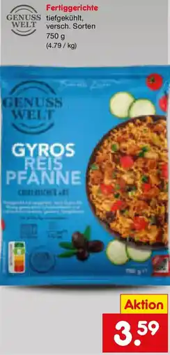 Netto Marken-Discount GENUSS WELT Fertiggerichte Angebot