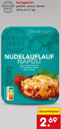 Netto Marken-Discount GENUSS WELT Fertiggericht Angebot