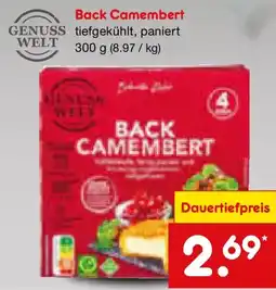 Netto Marken-Discount GENUSS WELT Back Camembert Angebot