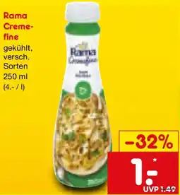 Netto Marken-Discount Rama Cremefine Angebot