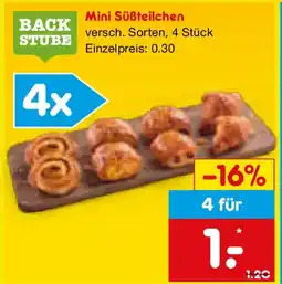 Netto Marken-Discount BACK STUBE Mini Süßteilchen Angebot