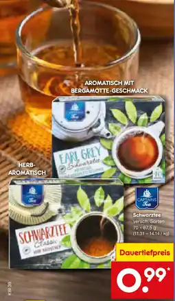 Netto Marken-Discount CAPTAINS Tea Schwarztee Angebot